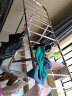 依派落地晾衣架折叠阳台挂衣晒被晾衣杆不钢锈晒衣服翼型折叠架1.4米 实拍图