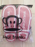 大嘴猴（paul frank）棉拖鞋男士秋冬季室内厚底防滑毛绒保暖情侣家居家用女男冬 皮红色【半包跟】 38-39 实拍图