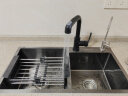 卫达斯厨房水槽双槽 纳米不锈钢洗菜盆一体盆 厨房水池盆洗菜池洗碗槽 A套餐-水槽+下水一套（无龙头） 双槽-75*40cm 实拍图