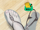 havaianasHavaianas哈唯纳Luna简约凉鞋女士夏一脚蹬绑带夹脚海边度假凉拖 5282-奶茶咖色 39 -40巴西码 实拍图