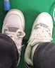 佐馆气垫篮球鞋秋冬季男女学生老爹鞋加绒加厚情侣板鞋增高厚底运动鞋 9001白绿 37 实拍图