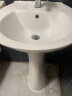 箭牌（ARROW）陶瓷浴室洗手间立式洗手盆面盆立柱盆AP304/307阳台家用小户型 【A款】中号单孔立柱盆 实拍图