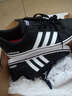 阿迪达斯（adidas）男鞋 2025秋冬季新款休闲鞋轻便减震鞋子白色潮流透气运动鞋板鞋 彩色三条纹小白鞋 44 (270mm) 实拍图