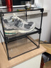 爱鞋者（shoe lover）鞋盒收纳盒透明亚克力aj球鞋收藏鞋柜网红定制鞋墙防尘侧开鞋架 黑框(2个装) 中号侧开(44码高帮) 实拍图