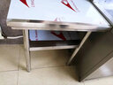 亿冠莱 不锈钢工作台双层 定制厨房操作台置物架商用打荷台桌子切菜桌 加厚二层 长70宽50高80 实拍图