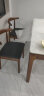 骄兰诗雅现代简约大理石餐桌家用小户型实木餐桌椅组合长方形岩板西餐饭桌 胡桃色实木餐桌(花纹备注)普通款 1.4米1桌4椅 实拍图