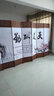 屏风隔断客厅2025新款新中式入户门遮挡风水可移动折叠卧室办公室 单面图案送底座（加厚加粗） 2米高6扇一组3米宽 实拍图