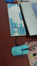 宏碁（acer）机械键盘鼠标套装87键/104键拼色有线键盘游戏办公笔记本台式电脑键盘 104键白蓝(红轴)+OMW130鼠标蓝色 实拍图