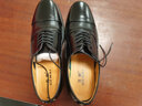 戈耐（GENAI）三接头皮鞋男士真皮大码男鞋子男内增高透气保安爸爸商务正装皮鞋 AX_系带镂空(皮凉鞋男夏季透气) 40 码  (250mm) 实拍图