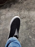 双星八特帆布鞋懒人鞋男休闲鞋潮流防滑耐磨一脚蹬女透气轻便鞋甲板鞋 黑色 42 实拍图