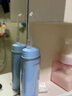 拜尔（BAIR） V2K 儿童冲牙器 超声波水流正畸专用水牙线4-6-12岁 迷你便携式 洗牙神器 防蛀牙龋齿 萌动蓝(配儿童专用喷嘴*4) 实拍图