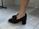 爱步（ECCO）女鞋 单鞋女 方头高跟鞋小皮鞋 型塑290513 黑色29051311001 39 实拍图
