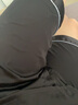 男士睡衣冰丝短袖短裤家居服套装高档开衫仿真丝绸睡衣男夏季超薄款宽松大码居家服夏天 黑色 【XXXL码】建议180-200斤 实拍图
