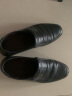卡帝乐鳄鱼（CARTELO）透气真皮休闲商务英伦新郎正装夏季皮鞋男 6263 黑色套脚 42 实拍图
