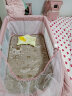 儒之星 婴儿床移动 可拼接大床可移动便携式可折叠新生儿多功能宝宝bb床 樱花粉升级蚊帐凉席床垫枕头床围 实拍图