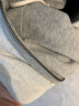 无印良品 MUJI 男女通用 紧密编织毛圈 拉链连帽衫 休闲外套 无性别 卫衣 灰色 L-XL(180/104A) 实拍图