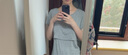 米度丽哺乳衣外出春夏大码T恤产后喂奶衣长袖月子服夏季哺乳装背心上衣 短袖-浅灰色 L码 实拍图