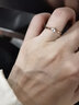 芊芽 食指戒指女风网红个性潮尾戒极细指环七夕节日520礼物高端礼盒装 单钻戒指女 美号4号 实拍图