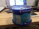 Verbatim 威宝原装行货 52x CD-R碟片 700M 可打印空白光盘 50片桶装 刻录光盘  实拍图