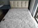 喜临门城市爱情布艺床 悬浮床极简奶油风网红主卧家具双人排骨床架 云朵 套餐：单床+软硬两用床垫 1.5*2米 实拍图