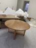 中古风家用藤编边几极简茶实木藤编圆形小户型茶几简约实木茶几 实木藤编茶几-樱桃色-80厘米 【拆装发货-需要自己安装】 实拍图