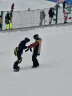 PROPRO 滑雪头盔装备护具男士女士通用安全帽成人/儿童双板单板滑雪头盔 黑条纹+黑色雪镜 L号 建议头围56-60CM 实拍图