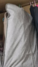 小黑裙透气皮草衣服防尘罩貂皮大衣罩挂式家用西服西装套子收纳袋挂衣袋 麻灰色（平面款） 90*58cm 实拍图