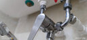 起点如日 全铜电热水器混水阀浴室热水器配件通用热水器龙头花洒套装 亮银混水阀 实拍图