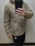 M.JSXS鲨鱼皮软壳冲锋衣男速干防风单层休闲外套秋冬登山服户外夹克男 卡其色 XXL 实拍图