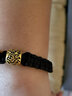红色年轮刺青黄金转运珠男皮绳手链女情侣款3D硬足金守护智慧勇气玛瑙手串 意志【大号】金重：1.41-1.50g 实拍图