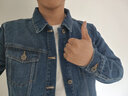 森马森马牛仔外套男夹克春秋季翻领茄克ins潮上衣韩版纯棉衣服 牛仔深蓝0840 XL 实拍图