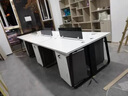 创圣办公室办公桌组合现代简约职员工位员工电脑办公桌椅组合屏风卡座 四人位 实拍图