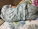 伴心乐睡衣女式秋天纯色莱卡棉质长袖居家服秋冬薄款中年妈妈家居服套装 MZL-8633# 女M/160 实拍图
