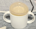 康巴豆 宝宝学饮杯儿童带盖敞口喝水杯婴儿饮水杯直饮鸭嘴啜饮杯嘬口杯 白色 实拍图