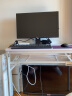 L&S LIFE AND SEASON 电脑桌折叠桌书桌办公室桌子学习桌简易餐馆桌写字桌BGZ635 白色  80*40cm【可置物双层款】 实拍图