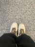 D.KED莆田男鞋空军一号青少年低帮板鞋运动休闲百搭内增高学生鞋子男女 奶咖 41 实拍图