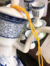陶沁泉景德镇陶瓷器中式白酒酒具套装酒壶酒杯酒盅酒器温酒壶 竹影酒具一斤配4个杯子 实拍图