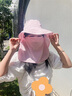 玖慕（JIUMU）防晒帽女遮阳帽太阳帽渔夫帽凉帽夏季户外遮脸防紫外线帽子带面罩 实拍图