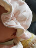 贝娜茜婴儿帽子秋冬款春秋薄款0-3个月6可调节渔夫帽盆帽婴幼新生儿胎帽 PM150-粉色 0-6个月（38-44CM）加绒款 实拍图
