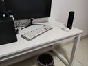 福红龙【现货秒发】电脑桌台式家用现代简约写字桌办公学习简易书桌 暖白色+白架 长120*宽60*高73 实拍图