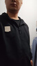 特步户外冲锋衣男女夹克防泼水外套春秋百搭防风衣登山服 正黑色 2XL 实拍图