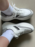 零度男鞋2025新款男士运动休闲鞋日常百搭拼接条纹轻便软底潮流百搭 白色 41 实拍图