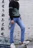 真维斯牛仔裤男夏季新款弹力修身直筒男裤时尚休闲裤子男装长裤 6602浅蓝色 31 实拍图