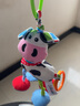 jollybaby婴儿车挂件玩具早教新生儿推车婴儿床车挂车载婴儿玩具0-1岁床铃 奶牛套装【摇铃+拉振】 实拍图
