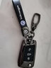 曲园大众钥匙套新速腾朗逸途观L探岳途昂x帕萨特CC宝来途岳汽车包扣壳 B款 亮黑枪(配大众车标款三件套) 实拍图