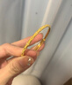 周六福黄金手镯女满天星生日礼物计价AA102805 约17.98g  实拍图