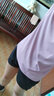 361度运动套装男夏季跑步短袖基础舒适速干健身训练衣服 【女款】凝雾蓝/基础黑 M 实拍图