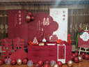 红发夹订婚宴布置全套摆件装饰出阁回门宴高级感kt板背景墙布置喜字装饰 【定制】喜结良缘 摆台款 实拍图