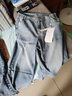 善己七分纯棉阔腿牛仔裤女夏季薄款2020新款高腰毛边宽松直筒 牛仔蓝 XL 【现货发售】 实拍图