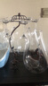 格娜斯（CRISTALGLASS） 水晶玻璃红酒杯套装高脚杯醒酒器勃艮第家用葡萄酒杯高档酒具 360ml6支+U型醒酒器+马车杯架 实拍图
